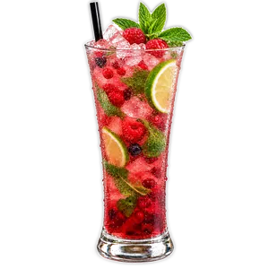 Mojito Fruits rouges — Le Pavé, Guéliz Marrakech